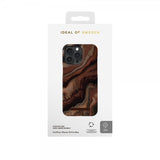 Ideal of Sweden iPhone 15 Pro Max Suojakuori Fashion Case MagSafe Dark Amber Marble