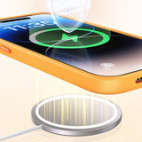 Baseus iPhone 15 Pro Max Kuori Fauxther Series MagSafe Oranssi