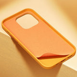 Baseus iPhone 15 Pro Max Kuori Fauxther Series Oranssi
