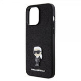 Karl Lagerfeld iPhone 15 Pro Max -suojakuori, Fixed Glitter, musta