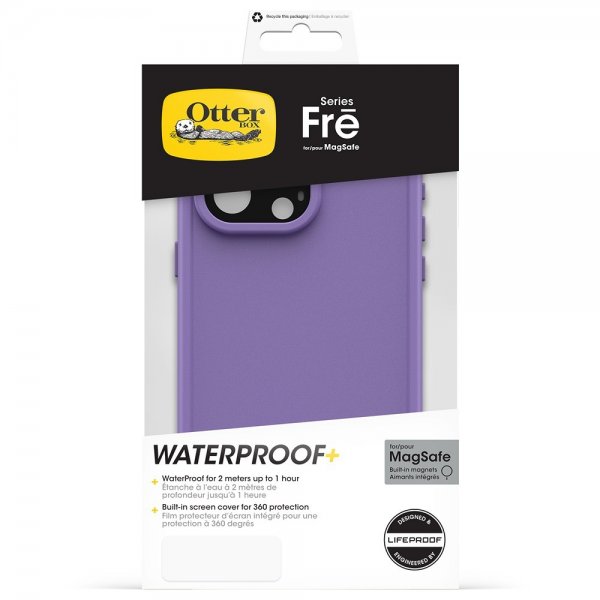 Otterbox iPhone 15 Pro Max Kuori Fre MagSafe Rule of Plum