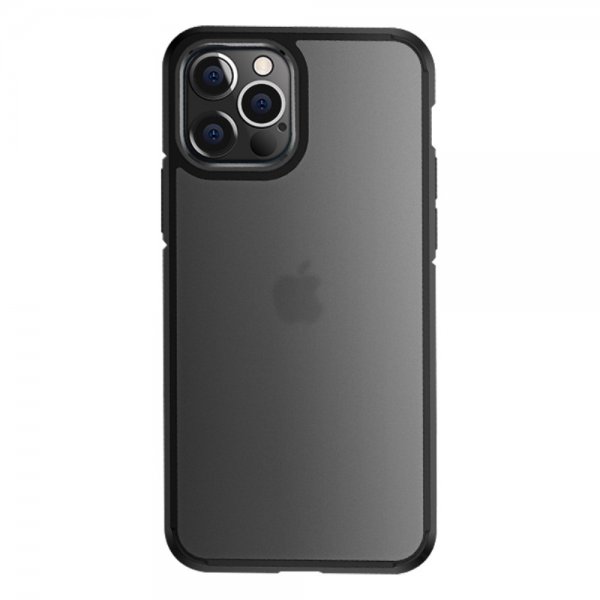 X-Level iPhone 15 Pro Max Kuori Jäätynyt Läpinäkyvä Musta