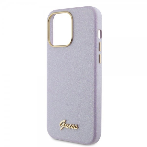 Guess iPhone 15 Pro Max Kuori Full Glitter Wrapped Lilac