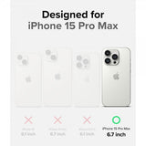 Ringke iPhone 15 Pro Max -suojakuori Fusion Bold, harmaa