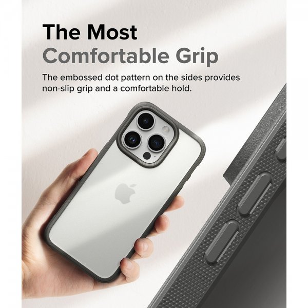 Ringke iPhone 15 Pro Max Kuori Fusion Bold Matte Gray
