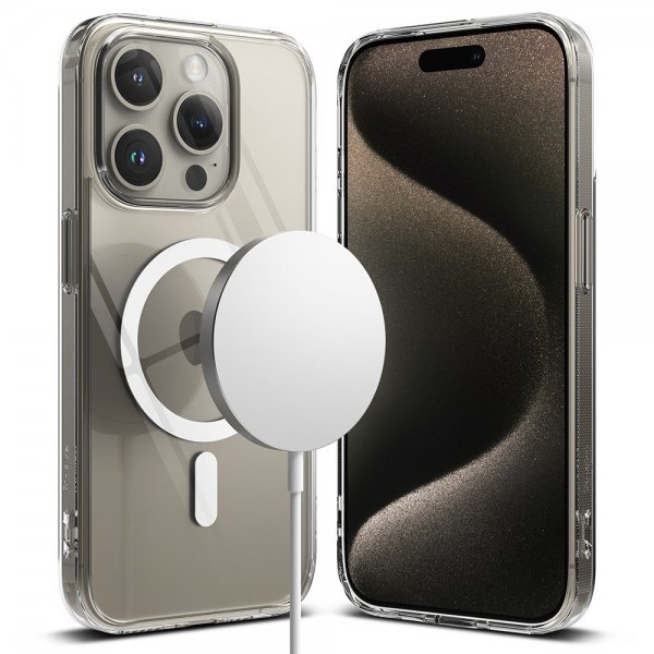 Ringke iPhone 15 Pro Max Kuori Fusion Magnetic Clear