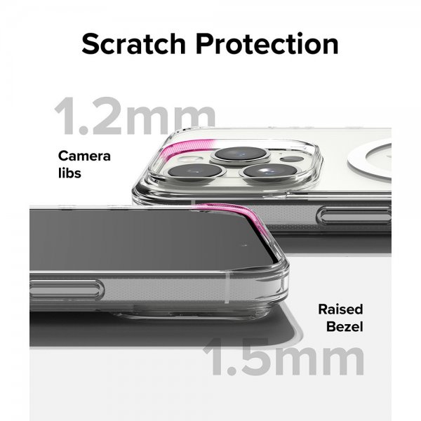 Ringke iPhone 15 Pro Max Kuori Fusion Magnetic Clear