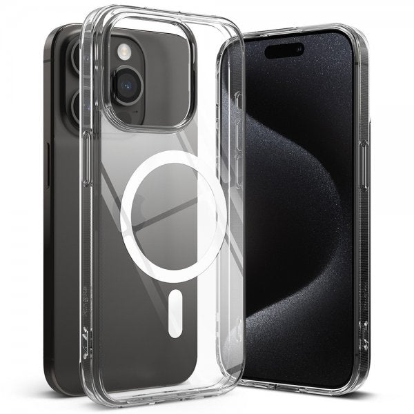 Ringke iPhone 15 Pro Max Kuori Fusion Magnetic Clear