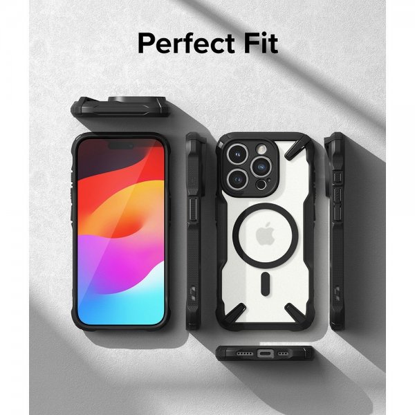 Ringke iPhone 15 Pro Max Kuori Fusion X Magnetic Matte Black
