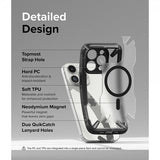 Ringke iPhone 15 Pro Max Kuori Fusion X Magnetic Matte Black