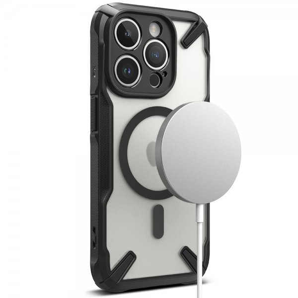 Ringke iPhone 15 Pro Max Kuori Fusion X Magnetic Matte Black