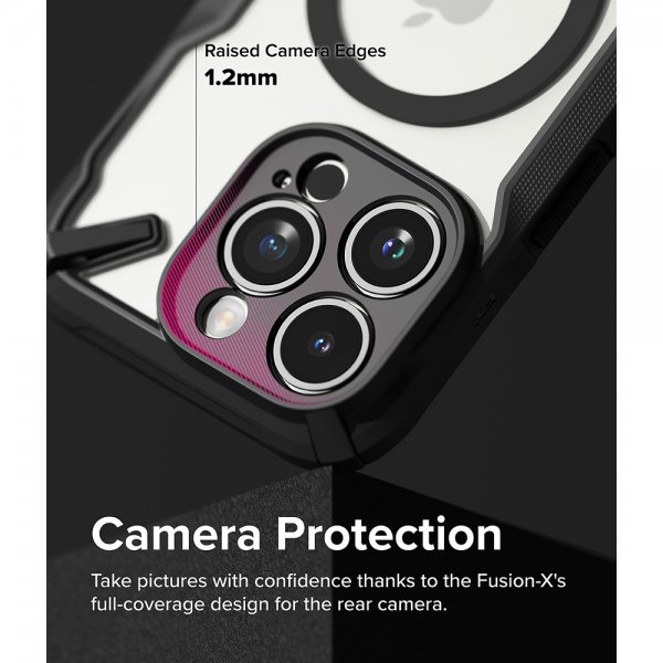 Ringke iPhone 15 Pro Max Kuori Fusion X Magnetic Matte Black