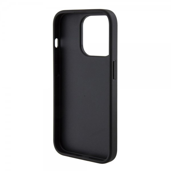 Guess iPhone 15 Pro Max Kuori G Cube Grip Stand Musta
