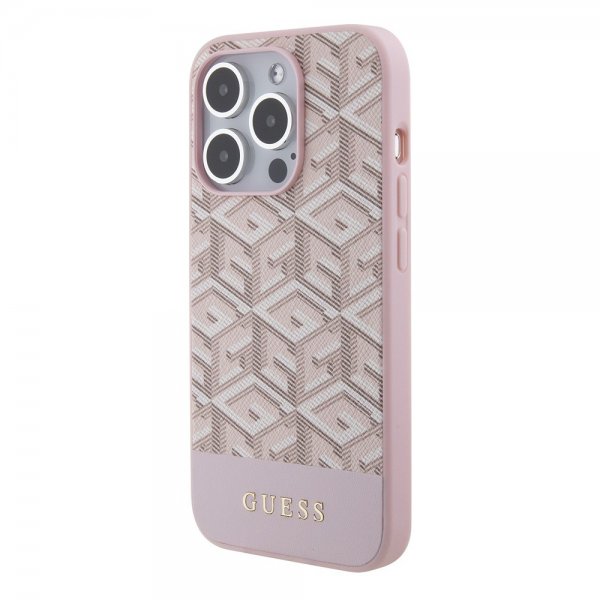 Guess iPhone 15 Pro Max Kuori G Cube MagSafe Pinkki