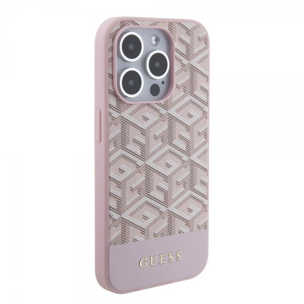 Guess iPhone 15 Pro Max Kuori G Cube MagSafe Pinkki