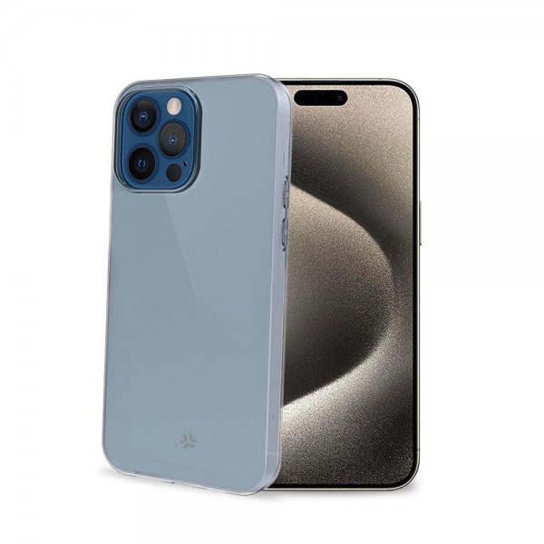 Celly iPhone 15 Pro Max Kuori GELSKIN Läpinäkyvä