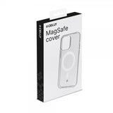 Celly iPhone 15 Pro Max -kuori GELSKINMAG MagSafe Transparentti