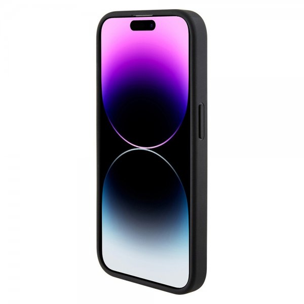 Guess iPhone 15 Pro Max Kuori Grip Stand Function Musta