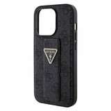 Guess iPhone 15 Pro Max Kuori Grip Stand Function Musta