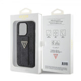 Guess iPhone 15 Pro Max Kuori Grip Stand Function Musta