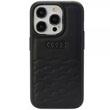 Audi iPhone 15 Pro Max Kuori GT Synteettinen Nahka Musta