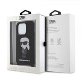 Karl Lagerfeld iPhone 15 Pro Max Suojakuori Ikonik Crossbody Musta