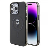 Karl Lagerfeld iPhone 15 Pro Max Suojakuori Ikonik MagSafe Musta