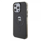 Karl Lagerfeld iPhone 15 Pro Max Suojakuori Ikonik MagSafe Musta