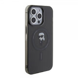 Karl Lagerfeld iPhone 15 Pro Max Suojakuori Ikonik MagSafe Musta