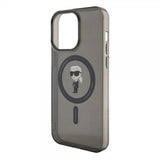 Karl Lagerfeld iPhone 15 Pro Max Suojakuori Ikonik MagSafe Musta