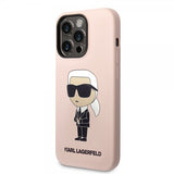 Karl Lagerfeld iPhone 15 Pro Max -kuori Ikonik NFT Pink