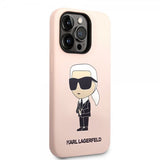 Karl Lagerfeld iPhone 15 Pro Max -kuori Ikonik NFT Pink