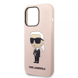 Karl Lagerfeld iPhone 15 Pro Max -kuori Ikonik NFT Pink