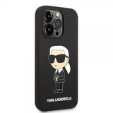 Karl Lagerfeld iPhone 15 Pro Max -kuori Ikonik NFT Musta