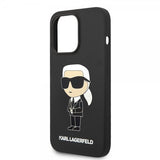 Karl Lagerfeld iPhone 15 Pro Max -kuori Ikonik NFT Musta