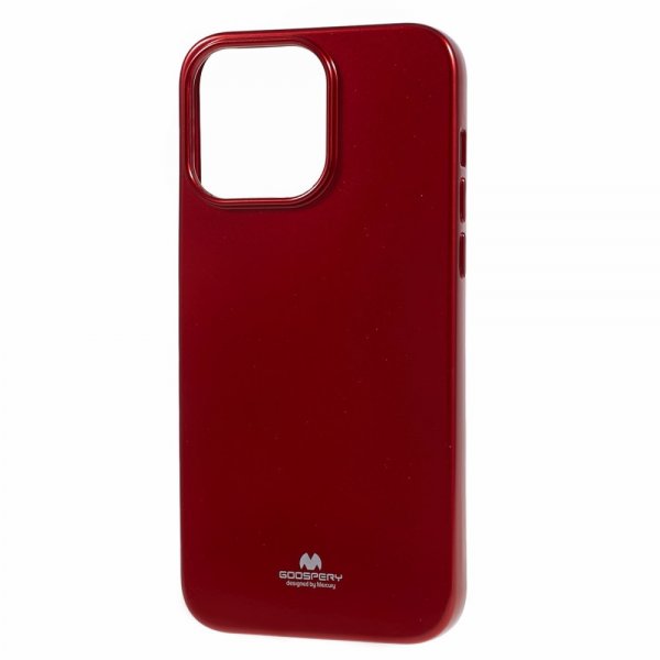 Mercury iPhone 15 Pro Max Kuori Jelly Glitter Punainen