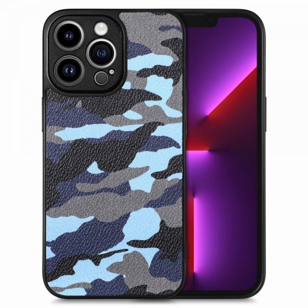 iPhone 15 Pro Max Kuori Maastokuvio Sininen