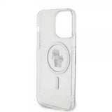 Karl Lagerfeld iPhone 15 Pro Max Kuori Karl & Choupette Glitter MagSafe Läpinäkyvä