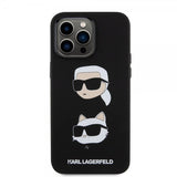 Karl Lagerfeld iPhone 15 Pro Max Kuori Karl & Choupette Musta