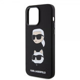 Karl Lagerfeld iPhone 15 Pro Max Kuori Karl & Choupette Musta