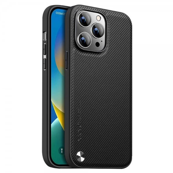 X-Level iPhone 15 Pro Max -suojakuori Kevlar II Series musta