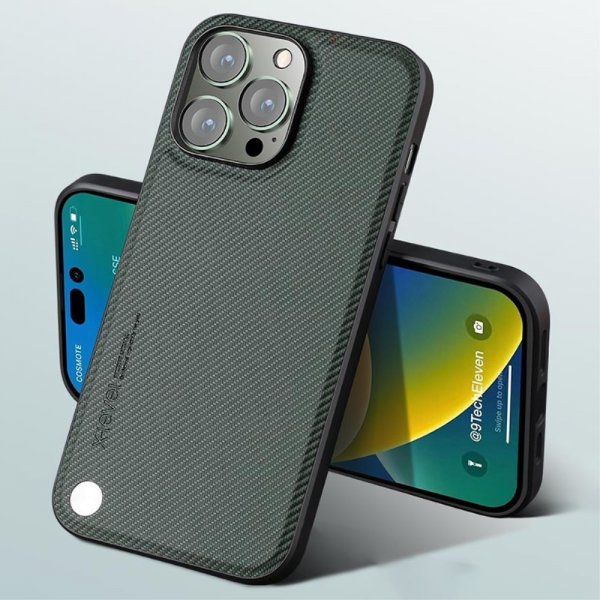 X-Level iPhone 15 Pro Max -suojakuori Kevlar II Series musta