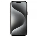 Qialino iPhone 15 Pro Max -kuori tekonahkaa, MagSafe, harmaa