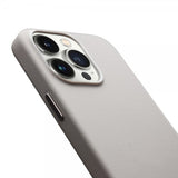 Qialino iPhone 15 Pro Max -kuori tekonahkaa, MagSafe, harmaa