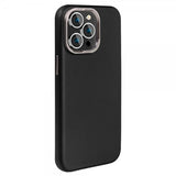 X-Level iPhone 15 Pro Kuori Nahkakuvio MagSafe Musta