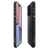Spigen iPhone 15 Pro Max Kuori Liquid Air Mattamusta