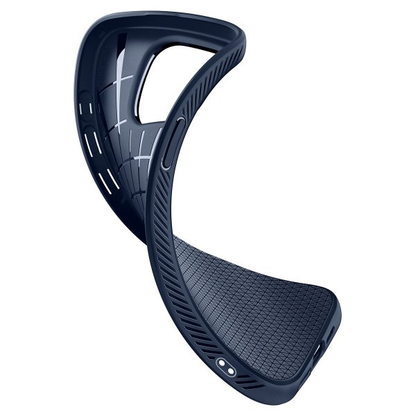 Spigen iPhone 15 Pro Max -suojakuori, Liquid Air, Navy Blue