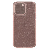 Spigen iPhone 15 Pro Max -suojakuori, Liquid Crystal Glitter Rose Quartz