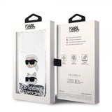 Karl Lagerfeld iPhone 15 Pro Max Kuori Liquid Glitter Karl & Choupette Hopea