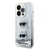 Karl Lagerfeld iPhone 15 Pro Max Kuori Liquid Glitter Karl & Choupette Hopea